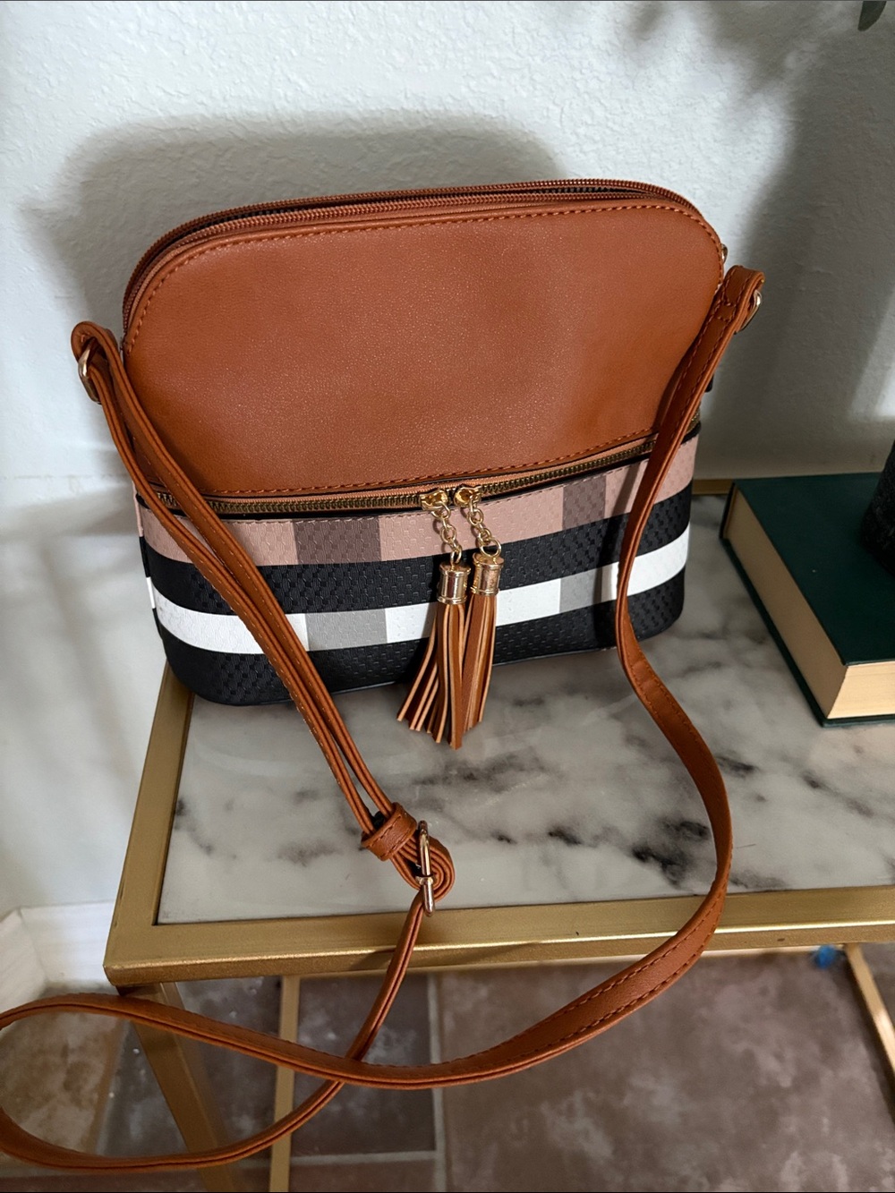 Tan and Novacheck Crossbody
